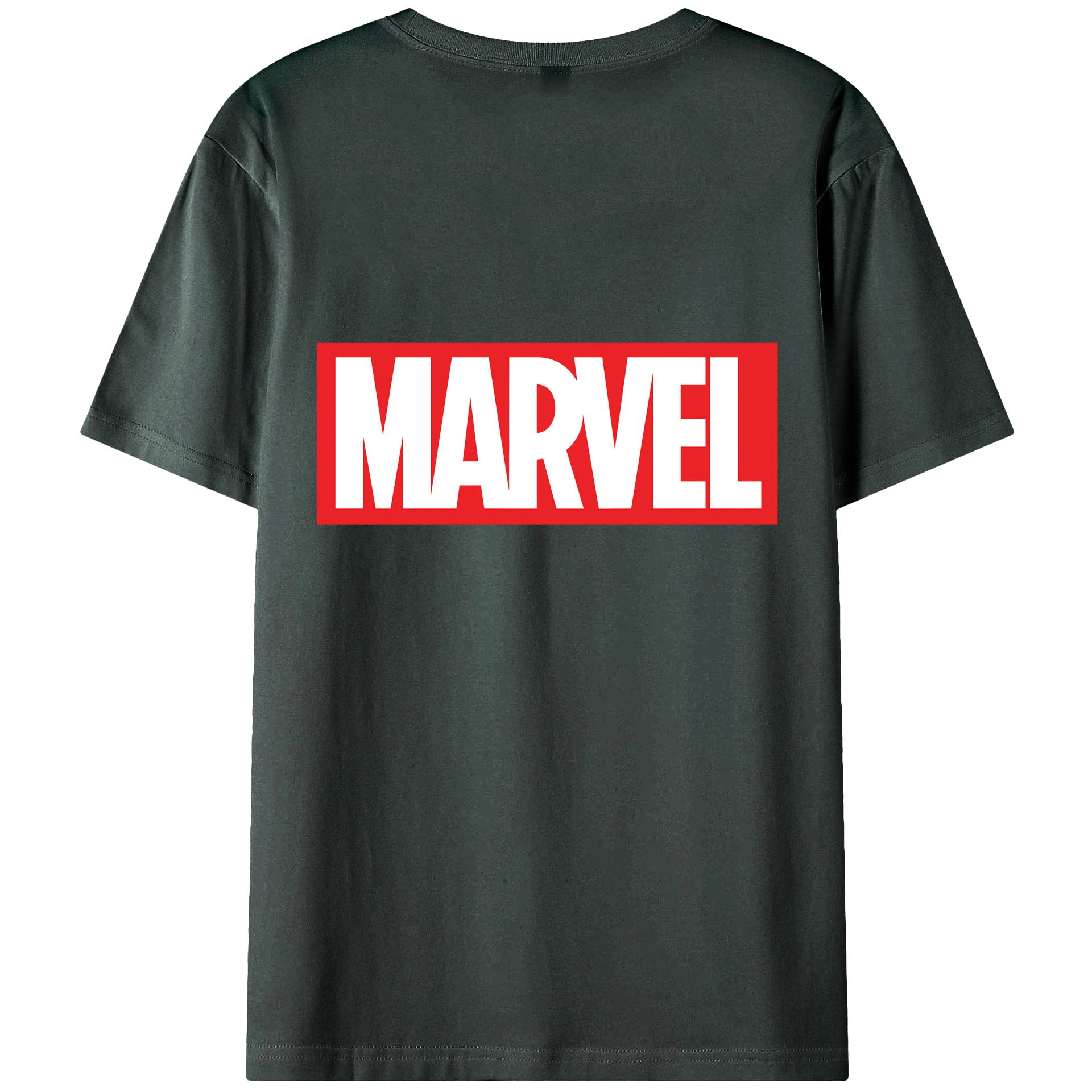 （画像用） アベンジャーズ The Avengers 綿100％ メンズ半袖Tシャツ（バックプリント） 通気性